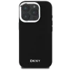 Чохол DKNY Hardcase Plain Silver Logo для iPhone 16 Pro Black with MagSafe (DKHMP16LPSCMCLK)