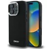 Чохол DKNY Plain Silver Logo для iPhone 16 Pro Max Black with MagSafe (DKHMP16XPSCMCLK)