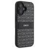 Чехол DKNY Texture Pattern Tonal Stripe для iPhone 16 Black (DKHCP16SPRTHSLK)