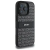 Чехол DKNY Texture Pattern Tonal Stripe для iPhone 16 Pro Black (DKHCP16LPRTHSLK)