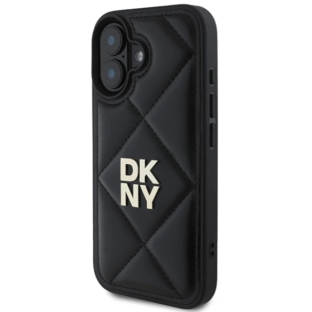 Чохол DKNY Quilted Stack Logo для iPhone 16 Black (DKHCP16SPQDSLK)