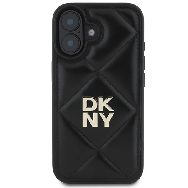 Чохол DKNY Quilted Stack Logo для iPhone 16 Black (DKHCP16SPQDSLK)