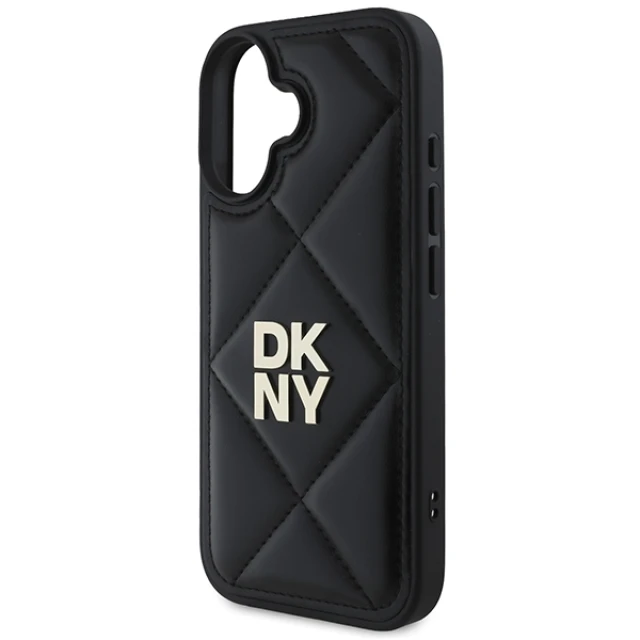 Чохол DKNY Quilted Stack Logo для iPhone 16 Black (DKHCP16SPQDSLK)