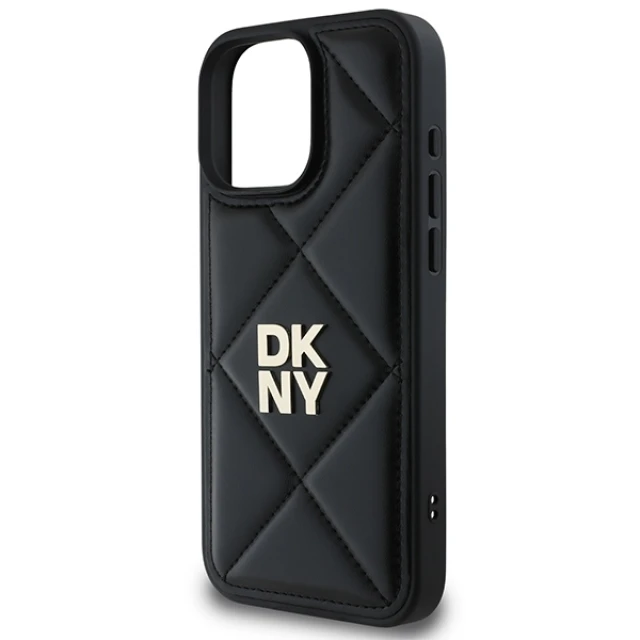 Чохол DKNY Quilted Stack Logo для iPhone 16 Pro Black (DKHCP16LPQDSLK)