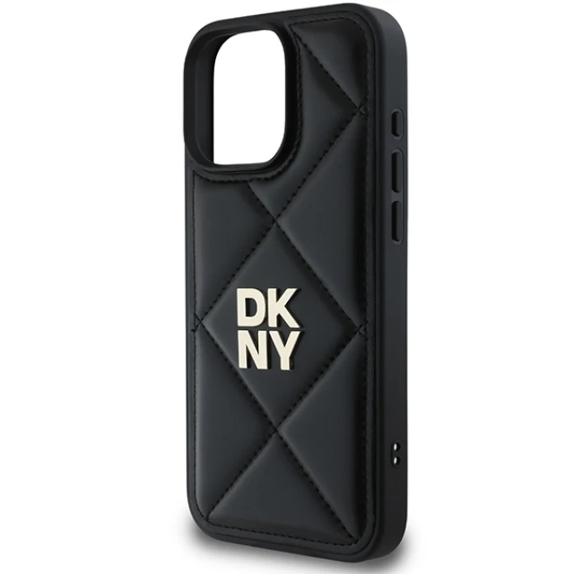 Чехол DKNY Quilted Stack Logo для iPhone 16 Pro Max Black (DKHCP16XPQDSLK)