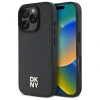 Чохол DKNY Repeat Pattern Stack Logo для iPhone 16 Pro Black with MagSafe (DKHMP16LPSHRPSK)