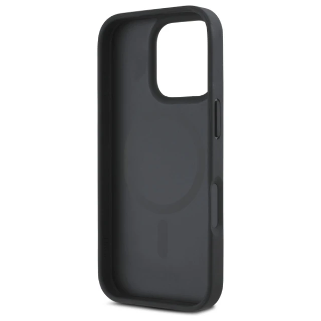 Чохол DKNY Repeat Pattern Stack Logo для iPhone 16 Pro Max Black with MagSafe (DKHMP16XPSHRPSK)