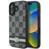 Чохол DKNY Checkered Pattern & Printed Stripes для iPhone 16 Black (DKHCP16SPCPTSSK)