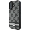 Чохол DKNY Checkered Pattern & Printed Stripes для iPhone 16 Black (DKHCP16SPCPTSSK)