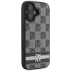 Чохол DKNY Checkered Pattern & Printed Stripes для iPhone 16 Black (DKHCP16SPCPTSSK)