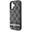 Чохол DKNY Checkered Pattern & Printed Stripes для iPhone 16 Black (DKHCP16SPCPTSSK)