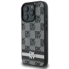 Чохол DKNY Checkered Pattern Printed Stripes для iPhone 16 Pro Black (DKHCP16LPCPTSSK)