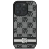 Чохол DKNY Checkered Pattern Printed Stripes для iPhone 16 Pro Black (DKHCP16LPCPTSSK)