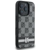 Чохол DKNY Checkered Pattern Printed Stripes для iPhone 16 Pro Black (DKHCP16LPCPTSSK)