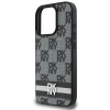 Чохол DKNY Checkered Pattern Printed Stripes для iPhone 16 Pro Black (DKHCP16LPCPTSSK)