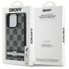 Чохол DKNY Checkered Pattern Printed Stripes для iPhone 16 Pro Black (DKHCP16LPCPTSSK)