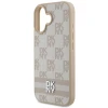 Чохол DKNY Checkered Pattern & Printed Stripes для iPhone 16 Pink (DKHCP16SPCPTSSP)