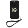 Чохол DKNY Wrist Strap Stock Logo для iPhone 16 Pro Black (DKHCP16LPBSWSK)