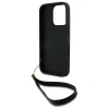 Чохол DKNY Wrist Strap Stock Logo для iPhone 16 Pro Black (DKHCP16LPBSWSK)
