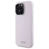 Чохол DKNY Liquid Silicone Small Metal Logo для iPhone 16 Pro Pink with MagSafe (DKHMP16LSMCHLP)