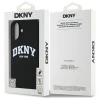 Чохол DKNY Silicone White Printed Logo для iPhone 16 Black with MagSafe (DKHMP16SSNYACH)