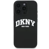 Чохол DKNY Silicone White Printed Logo для iPhone 16 Pro Black with MagSafe (DKHMP16LSNYACH)