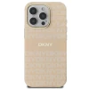 Чохол DKNY Repeat Texture Patern & Stripe для iPhone 16 Pro Pink with MagSafe (DKHMP16LHRHSEP)