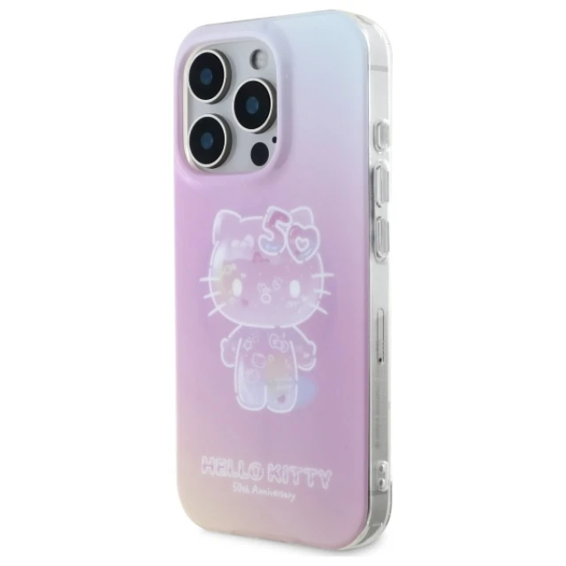 Чохол Hello Kitty IML 50th Anniversary для iPhone 16 Pro Pink with MagSafe (HKHMP16LH50AP)