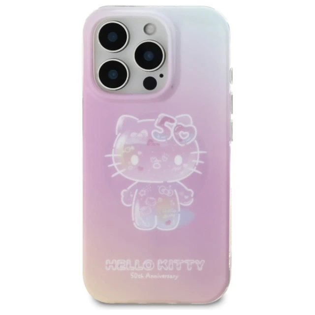 Чохол Hello Kitty IML 50th Anniversary для iPhone 16 Pro Pink with MagSafe (HKHMP16LH50AP)