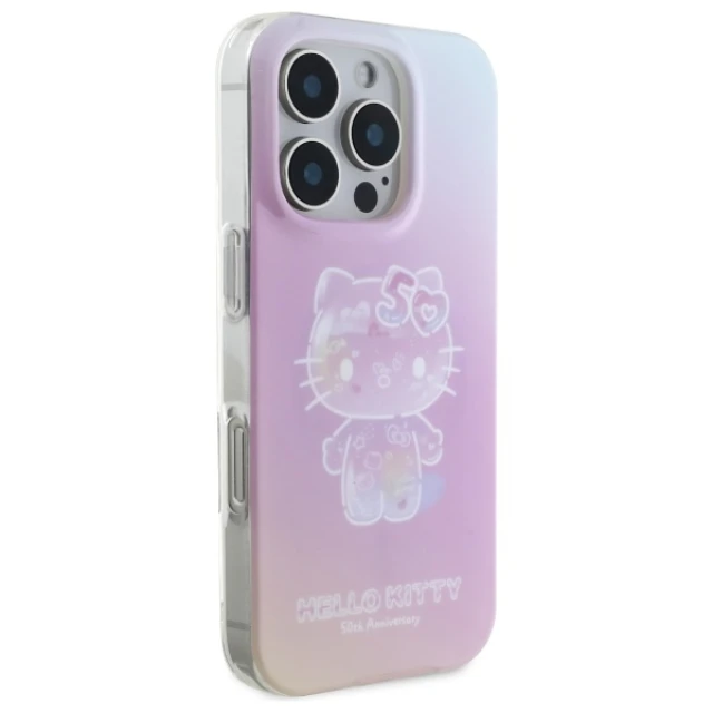 Чохол Hello Kitty IML 50th Anniversary для iPhone 16 Pro Pink with MagSafe (HKHMP16LH50AP)