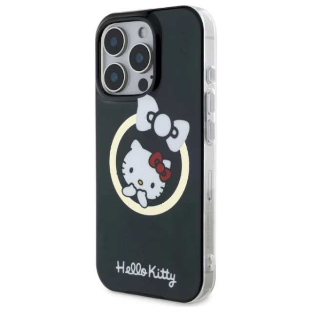 Чохол Hello Kitty IML Fun Bow для iPhone 16 Pro Max Black with MagSafe (HKHMP16XHFLBK)