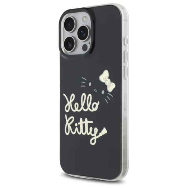Чохол Hello Kitty IML Golden Diva для iPhone 16 Pro Max Black with MagSafe (HKHMP16XHGDIK)