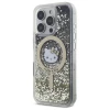 Чохол Hello Kitty Liquid Glitter Fever для iPhone 16 Pro Black Gold with MagSafe (HKHMP16LLGDIK)