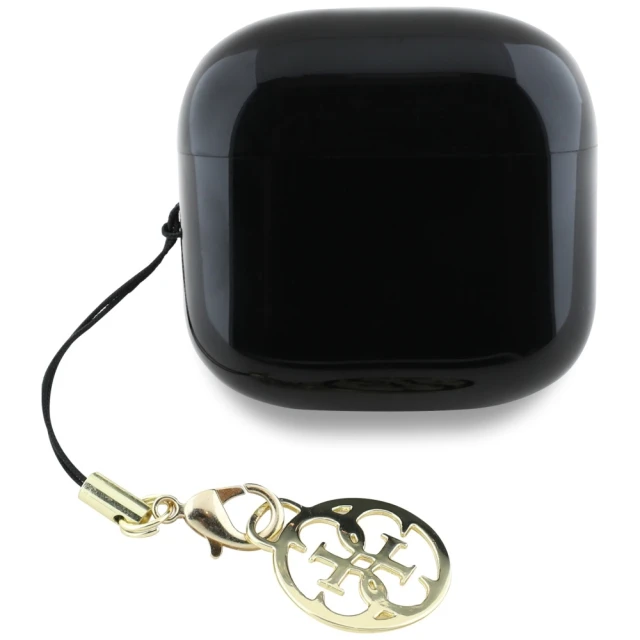 Бездротові навушники Guess Glossy Effect Printed Classic Logo & Charm Black (GUTWSXMCCLK)