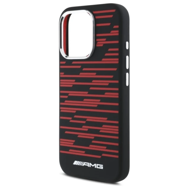Чохол Mercedes Silicone Graphics для iPhone 16 Pro Black with MagSafe (AMHMP16L24SSRRK)