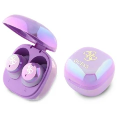 Бездротові навушники Guess 4G Printed Logo Purple (GUTWSJ144ESU)