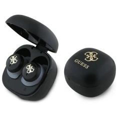 Бездротові навушники Guess 4G Printed Logo Black (GUTWSJ144ESK)