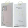 Чохол Guess Silicone Script Metal Logo & Frame для iPhone 16 Plus Pink (GUHCP16MSMBSLP)