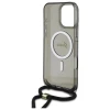 Чохол Guess Crossbody Cord Script для iPhone 16 Pro Black with MagSafe (GUHMP16LHCTSGNSK)