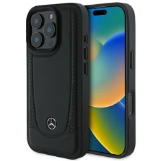 Чохол Mercedes Leather Urban для iPhone 16 Pro Max Black (MEHCP16XARMBK)