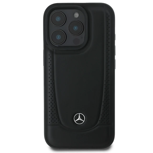 Чохол Mercedes Leather Urban для iPhone 16 Pro Max Black (MEHCP16XARMBK)