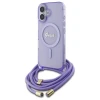 Чохол Guess Crossbody Cord Script для iPhone 16 Purple with MagSafe (GUHMP16SHCTSGNSU)