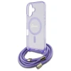 Чохол Guess Crossbody Cord Script для iPhone 16 Purple with MagSafe (GUHMP16SHCTSGNSU)