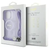 Чохол Guess Crossbody Cord Script для iPhone 16 Pro Purple with MagSafe (GUHMP16LHCTSGNSU)