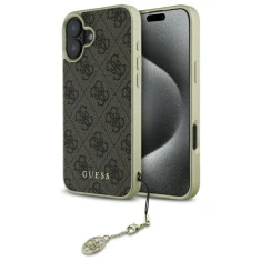 Чохол Guess 4G Charms Collection для iPhone 16 Brown (GUHCP16SGF4GBR)