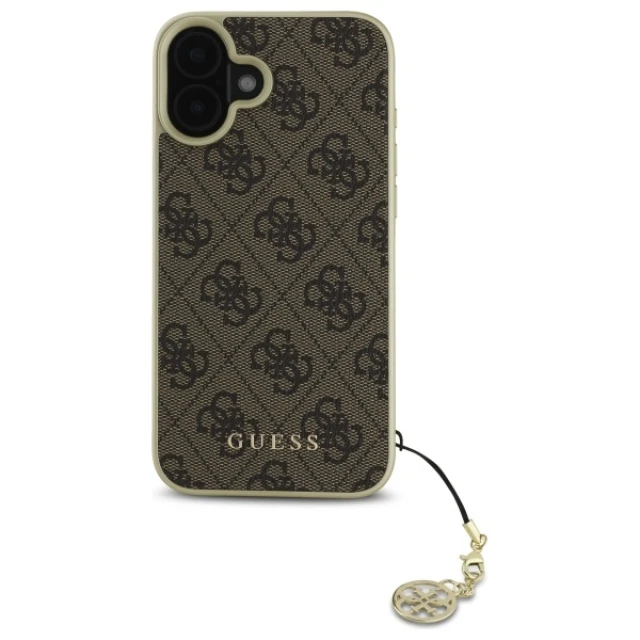Чохол Guess 4G Charms Collection для iPhone 16 Brown (GUHCP16SGF4GBR)