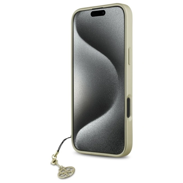 Чохол Guess 4G Charms Collection для iPhone 16 Brown (GUHCP16SGF4GBR)