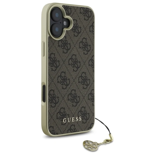 Чохол Guess 4G Charms Collection для iPhone 16 Plus Brown (GUHCP16MGF4GBR)