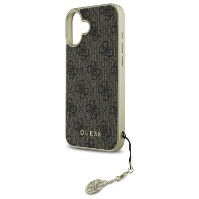 Чохол Guess 4G Charms Collection для iPhone 16 Plus Brown (GUHCP16MGF4GBR)