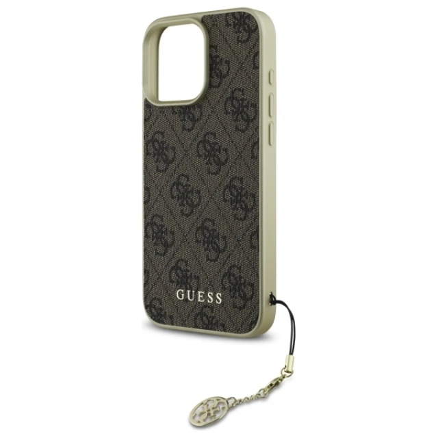 Чохол Guess 4G Charms Collection для iPhone 16 Pro Brown (GUHCP16LGF4GBR)